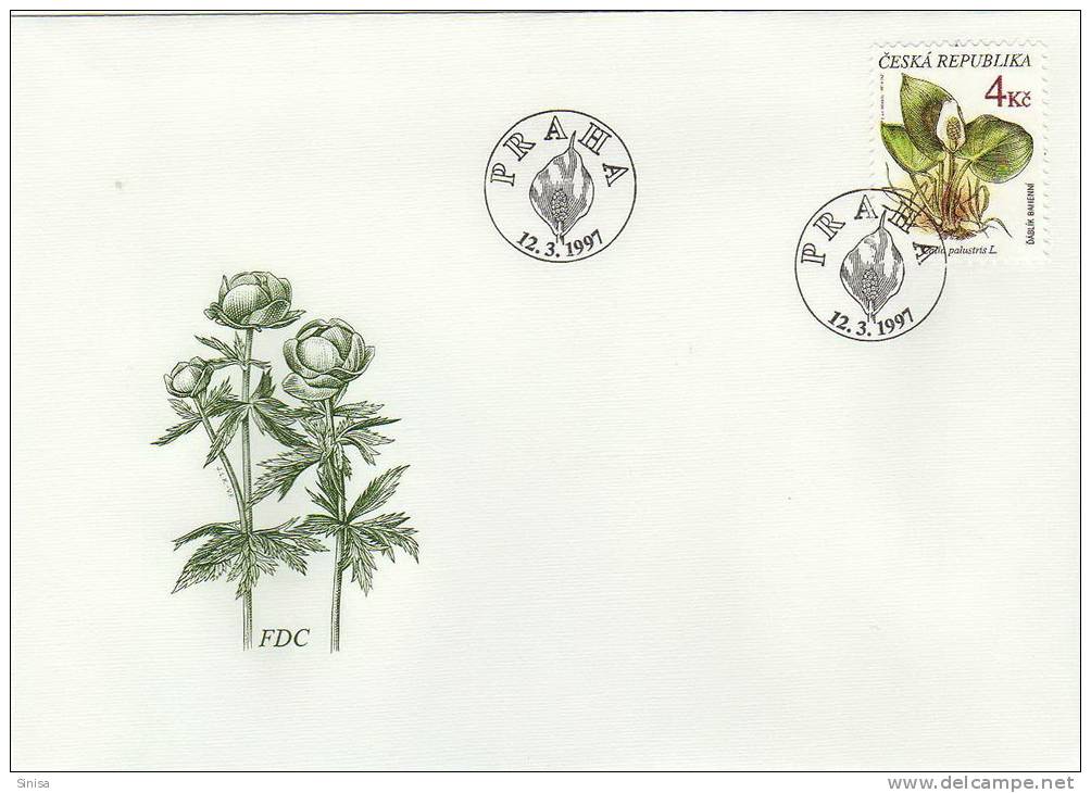 Czech Republic / FDC / Nature / Plants / Flowers - Lettres & Documents