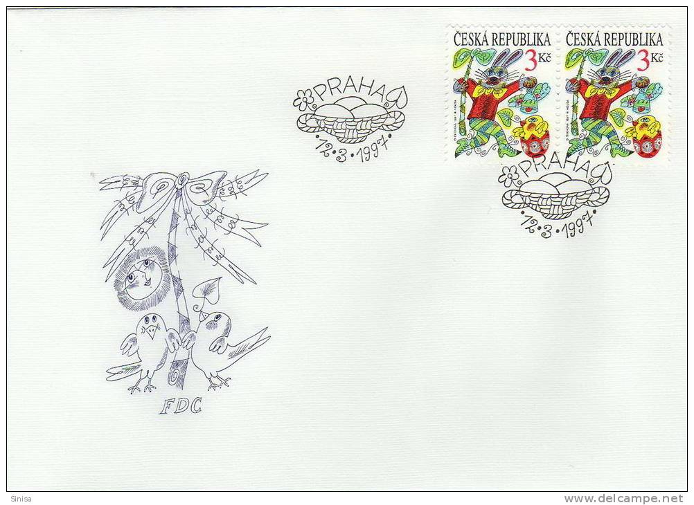 Czech Republic / FDC / Easter - Lettres & Documents