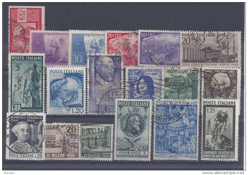 ITALIE - 1945/51 - PETIT LOT  - OBLITERES Et NEUFS - TB - - 1946-60: Used