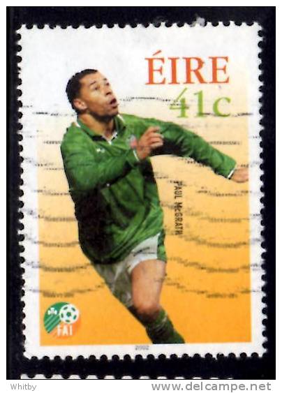 Ireland 2002 41c Soccer Stars Issue #1412 - Used Stamps