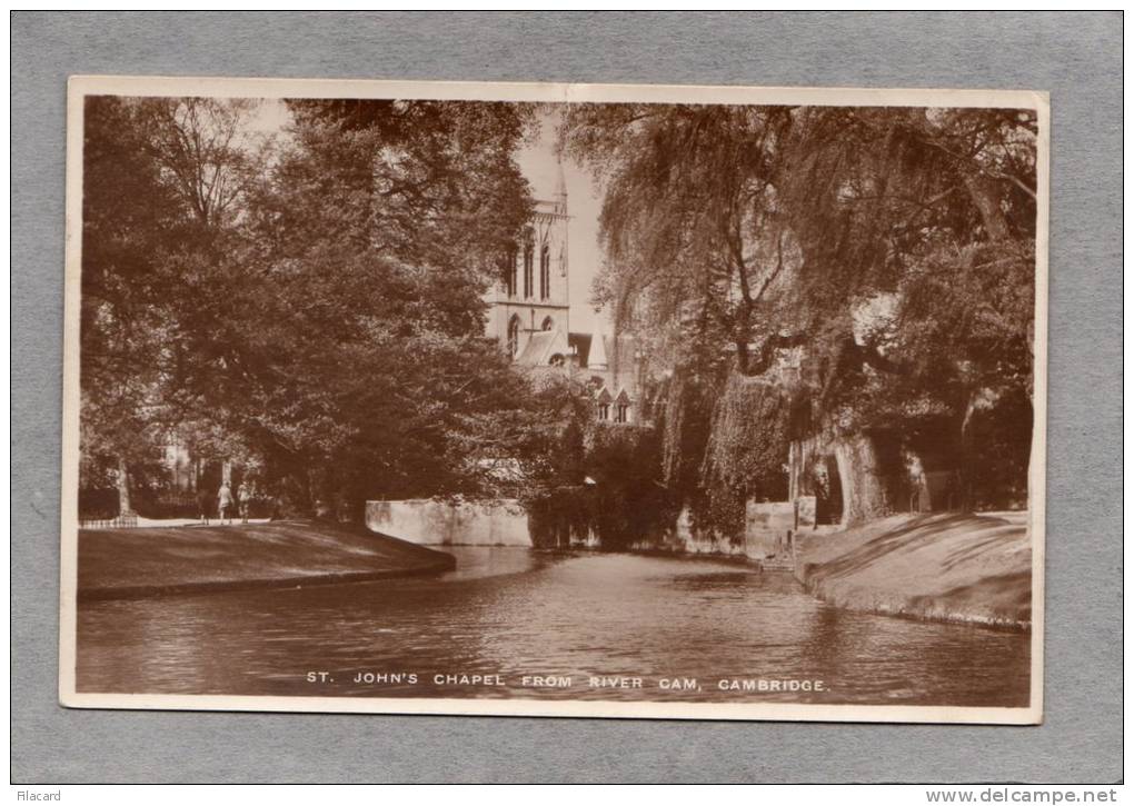 34444      Regno  Unito,   St.  John"s  Chapel  From  River  Cam  -  Cambridge,  VG - Cambridge