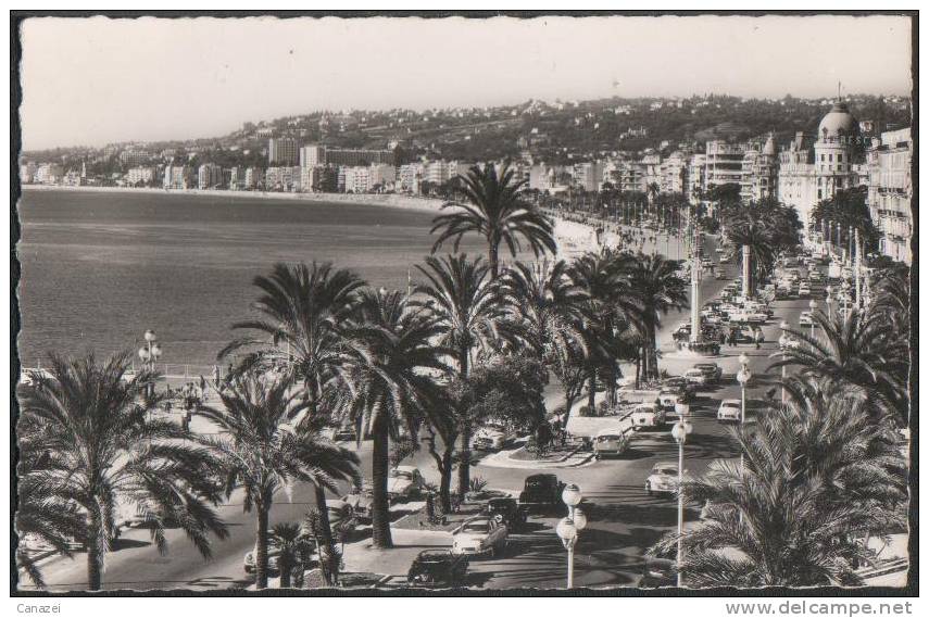 AK Nice, La Promenade Des Anglais Et La Baie Des Anges, Gel 1962 - Autres & Non Classés