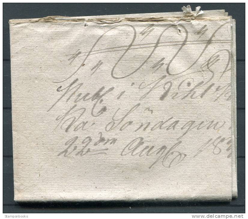 1830 Sweden Kronopost Crownpost Crown Coil Letter Förfilateli Kronoslingor To Kihl - ... - 1855 Prefilatelia