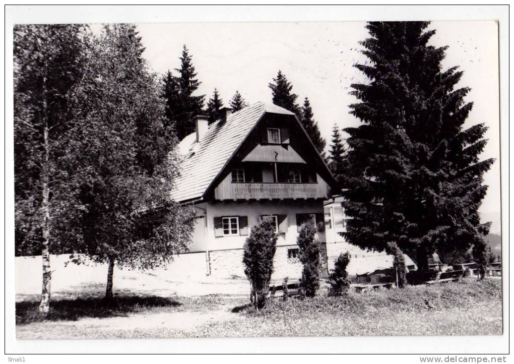 EUROPE SLOVENIA POSTARSKA MOUNTAIN HOUSE AT PLESIVAC 800 M OLD POSTCARD - Slovenia