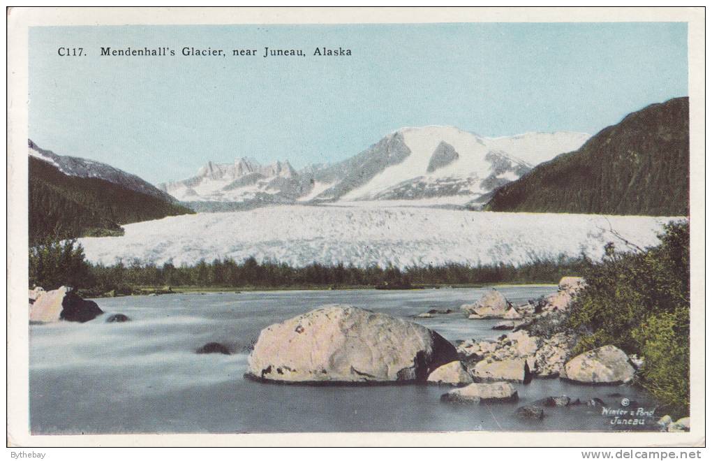 C117. Mendenhall's Glacier, Near Juneau, Alaska - Juneau