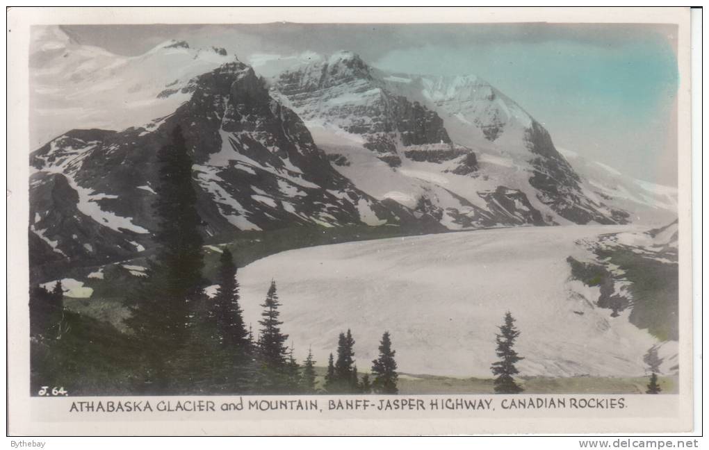 Athabaska Glacier And Mountain, Banff-Jasper Highway, Canadian Rockies - Colour Photo - Banff