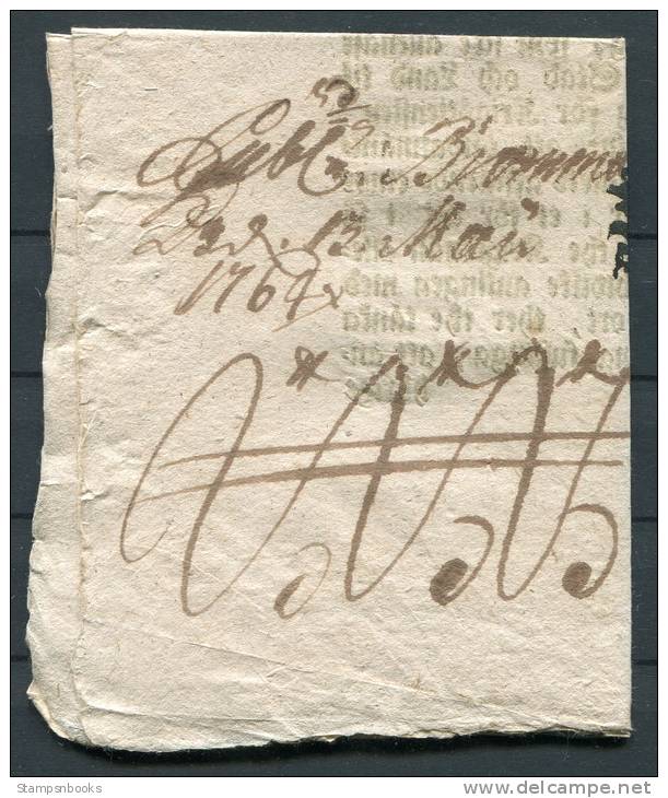 1764 Sweden Kronopost Crownpost Crown Coil Letter Förfilateli Kronoslingor To Bromma - ... - 1855 Préphilatélie