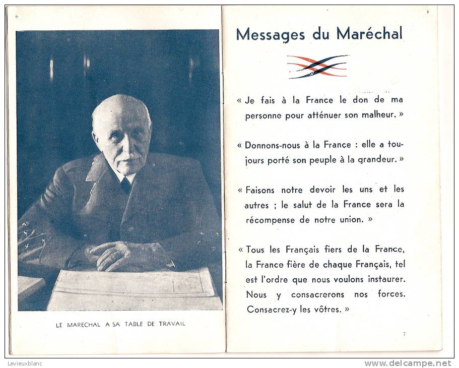 Occupation 39-45/Maréchal Pétain/"Aux Enfants De France"/ Fascicule De Propagande/1940   OL19 - Documents Historiques