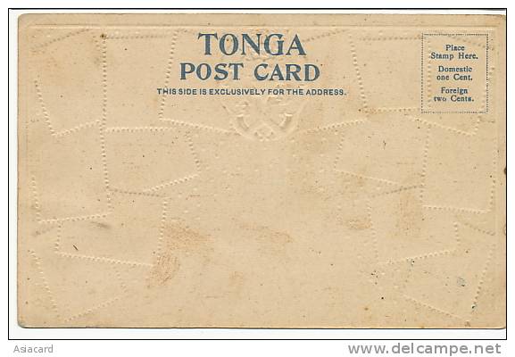 Tonga Toga Stamp Card Embossed Carte Philatelique Gaufrée Ottmar Zieher No 68 - Tonga