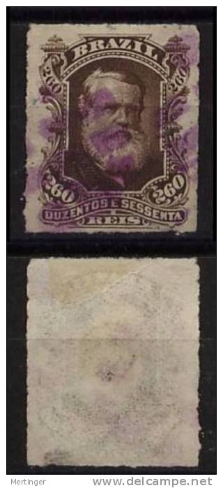 Brasilien Brazil Mi# 44 Gest.M€ 32,- Violetter Stempel - Usados