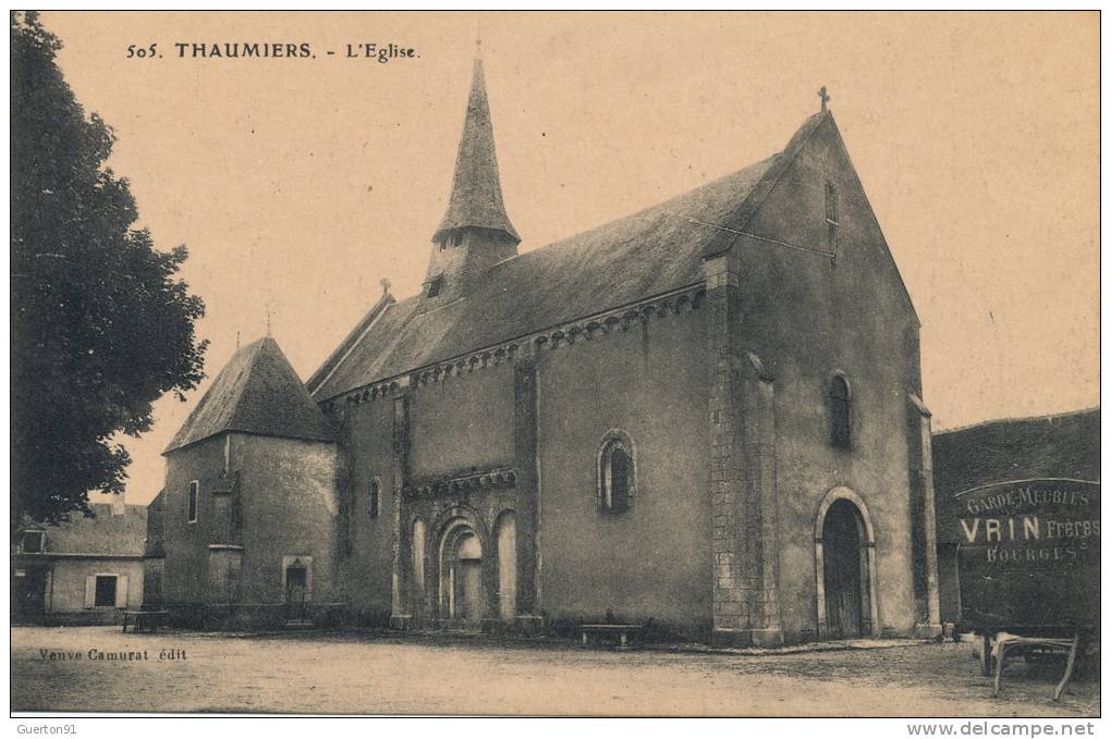 ( CPA 18 )  THAUMIERS  /  L' Église  - - Thaumiers