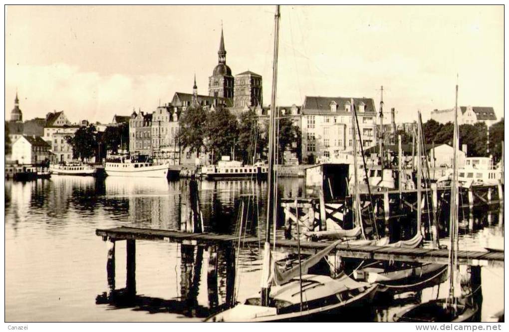 AK Stralsund, Im Hafen, Gel, 1960 - Stralsund