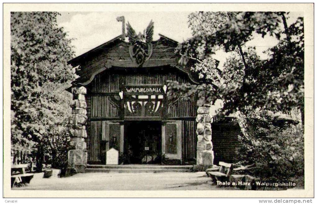 AK Thale, Walpurgishalle, Gel, 1951 - Thale