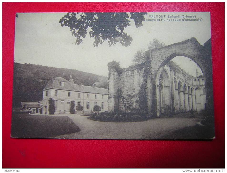 CPA OU CPSM 76  VALMONT ABBAYE ET RUINES  NON VOYAGEE - Valmont