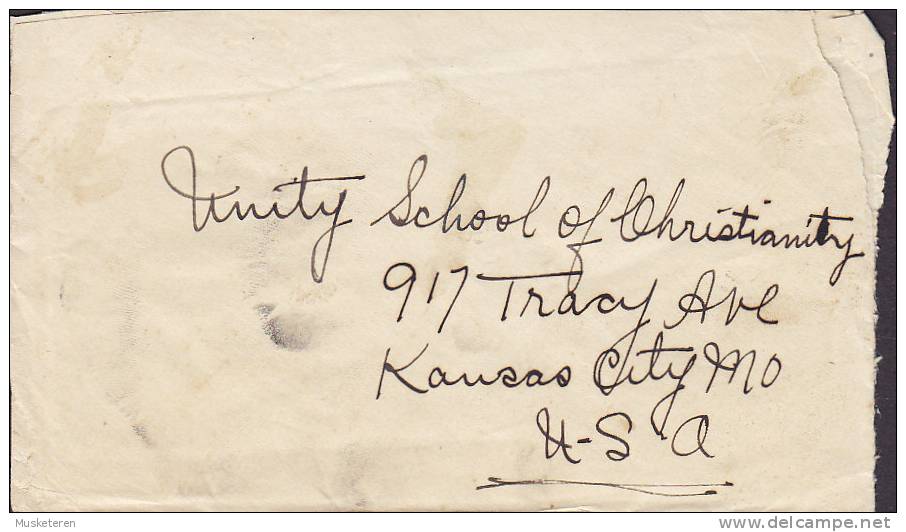 Trinidad & Tobago Backside Franked POINT FORTIN  1939 Cover School Of Christianity Brief 3-Stripe W. Margin (2 Scans) - Trinidad & Tobago (...-1961)