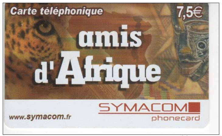 Amis D´Afrique - Carte Téléphonique - 7,5 € - SYMACOM - Andere & Zonder Classificatie