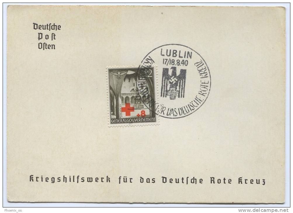 Poland, WW2 - LUBLIN, 1940. General Gouvernement, Red Cross, Rotes Kreuz - Generalregierung