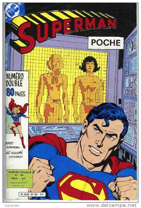 SUPERMAN POCHE N° 57 58 BE SAGEDITION 05-1982 - Superman