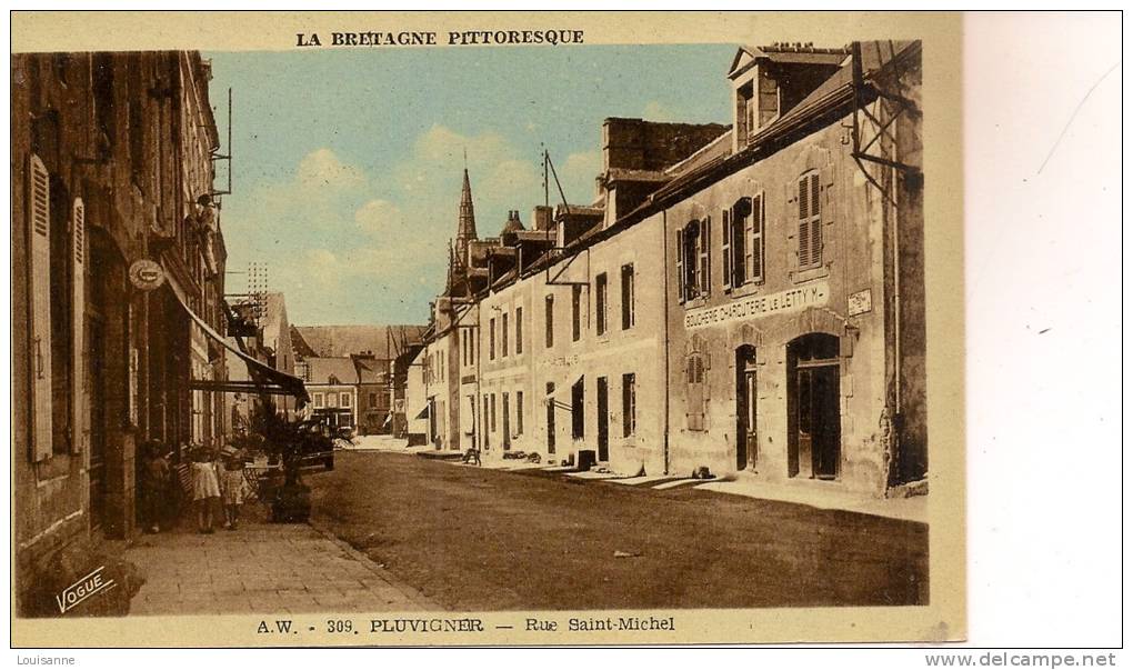 13 / 1 / 35  -  PLUVIGNER - RUE SAINT MICHEL - Pluvigner