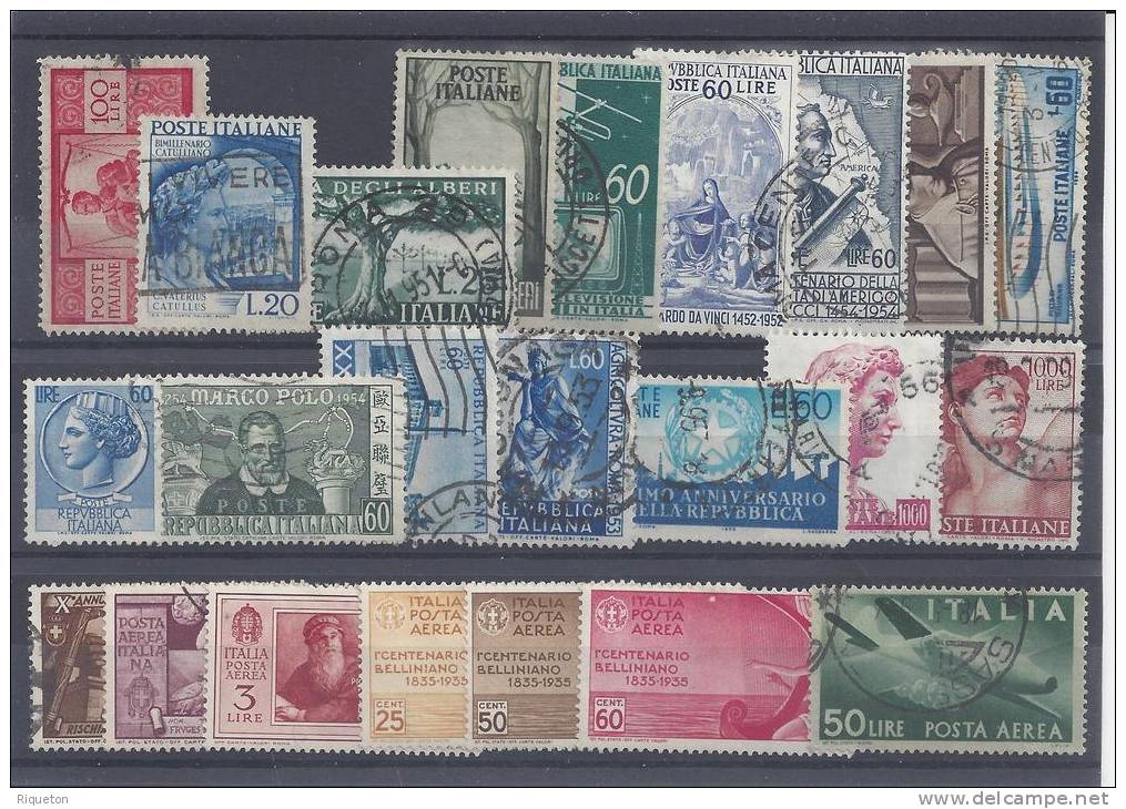 ITALIE - 1949/61 - PETIT LOT POSTE Et P AERIENNE - OBLITERES Et NEUFS - TB - - 1946-60: Usati