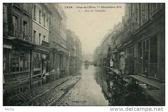 N°28002 -cpa Caen -crue De L'Orne 1910- Rue De Vaucelles- - Caen