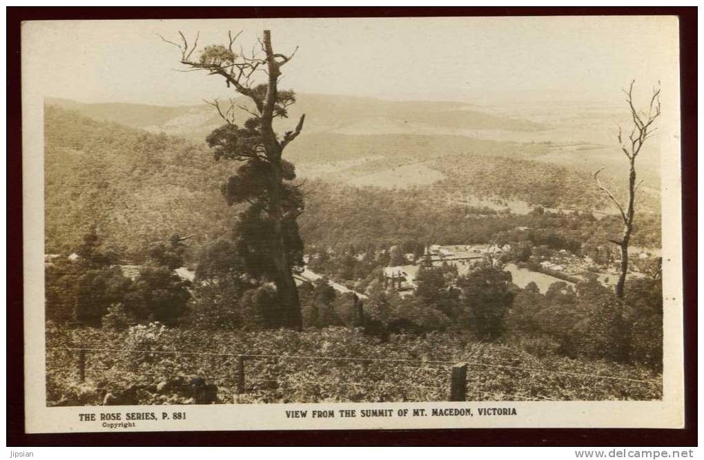 Cpa D'  Australie View From The Summit Of  Mt  Macedon  Victoria -- The Rose' Séries De Luxe   SAB25 - Other & Unclassified