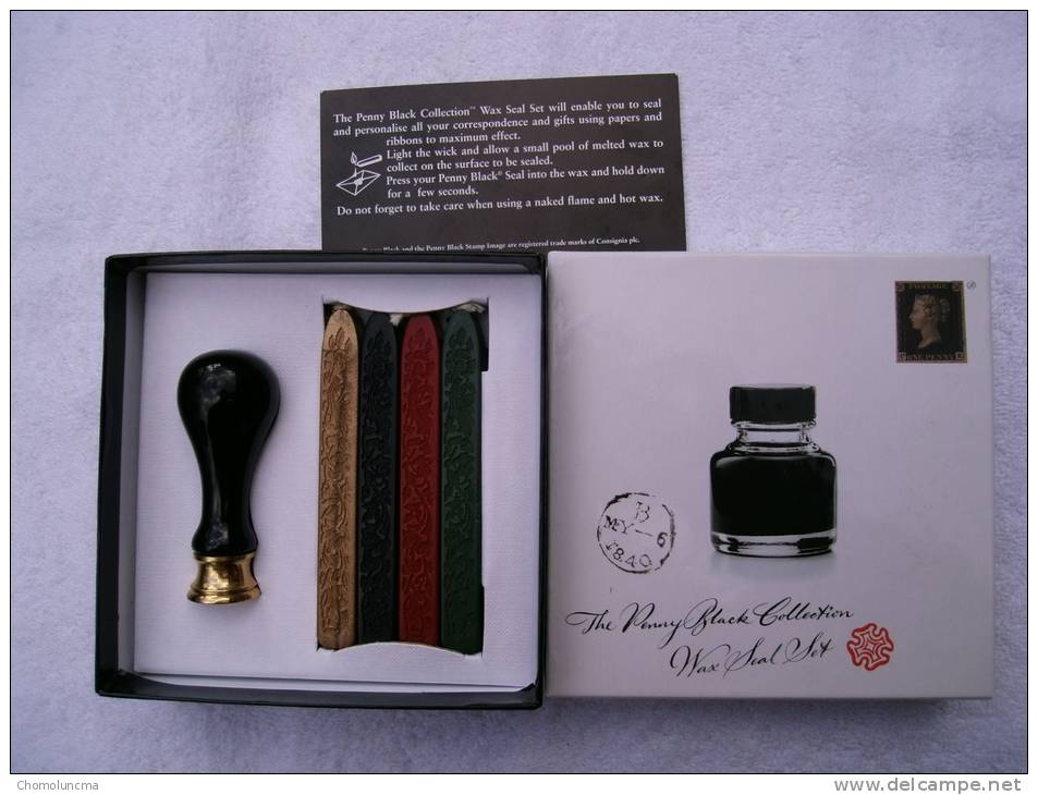 Mint Penny Black Collection Wax Seal Set Edited By Royal Mail Coffret D'un Sceau Batons De Cire édité Par La Royal Mail - Otros & Sin Clasificación