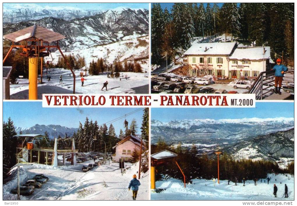 Bellissima  Cartolina  ANNI 70       " VETRIOLO TERME - PANAROTTA Mt.2000 " - Trento