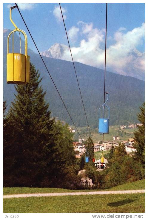 Bellissima  Cartolina  ANNI 80       " ANDALO M.1042 - Dolomiti Di Brenta " - Trento