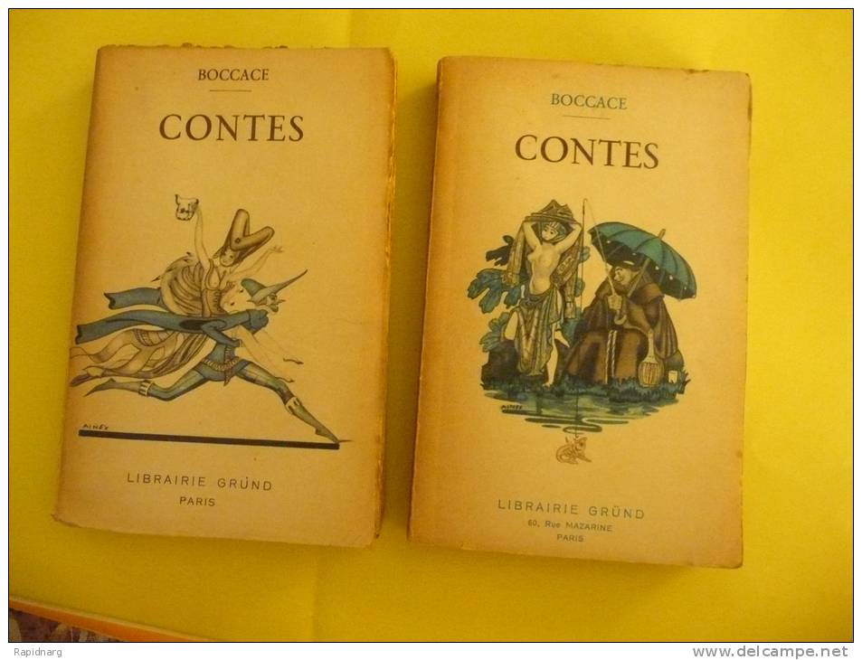 CONTES De BOCCAGE En Deux Volumes. Curiosa- 1936 - Grund - 1901-1940