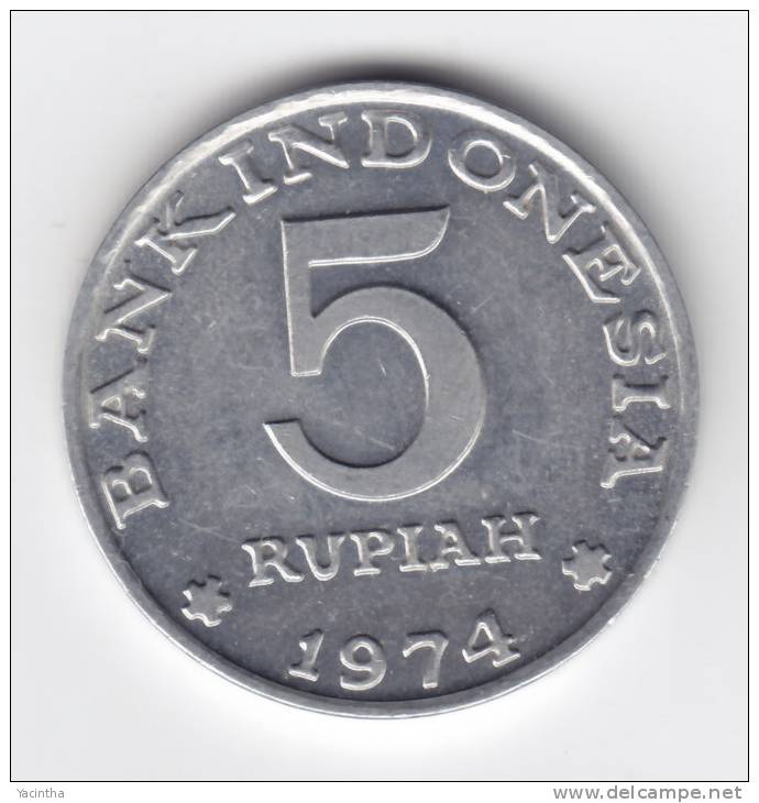 @Y@  Indonesie  5 Rupiah 1974   UNC     (C66) - Indonésie