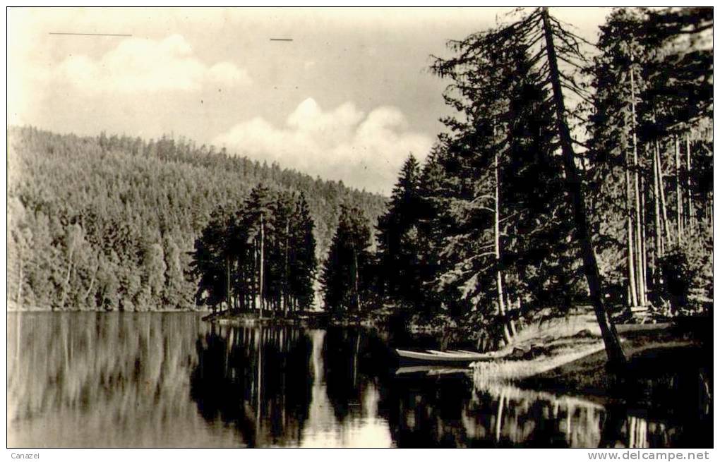 AK Tambach-Dietharz, Blick über Den Stausee Zum Kirchberg, Ung, 1957 - Tambach-Dietharz