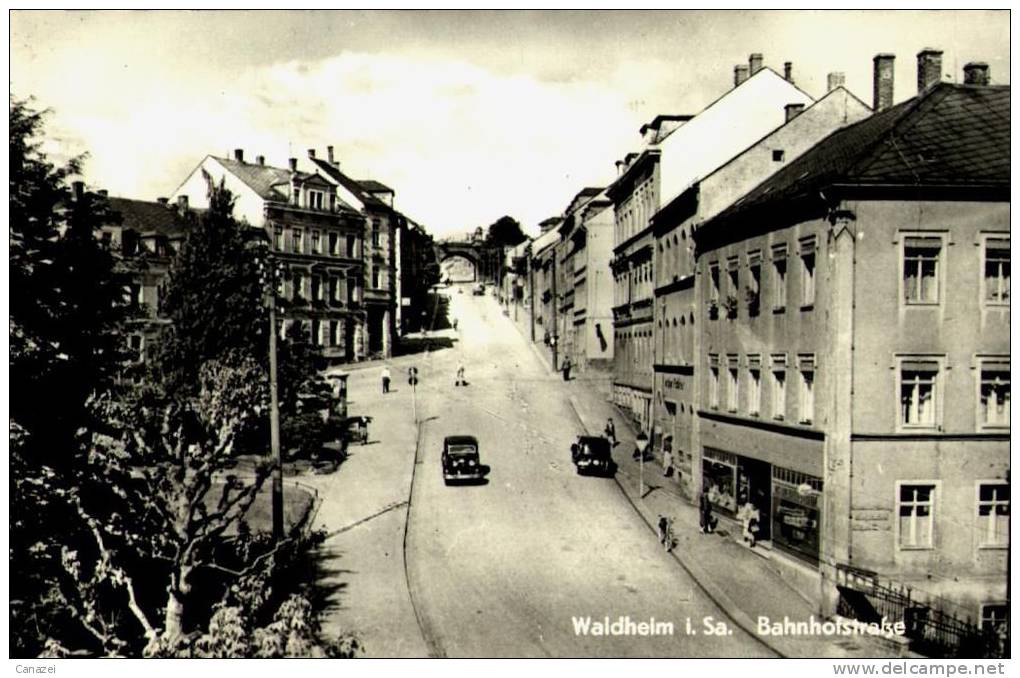 AK Waldheim, Bahnhofstraße, Gel, 1959 - Waldheim