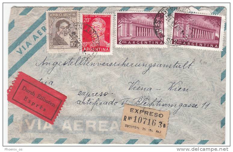 ARGENTINA - Buenos Aires, Cover, Air Mail, Year 1955, Expres - Brieven En Documenten