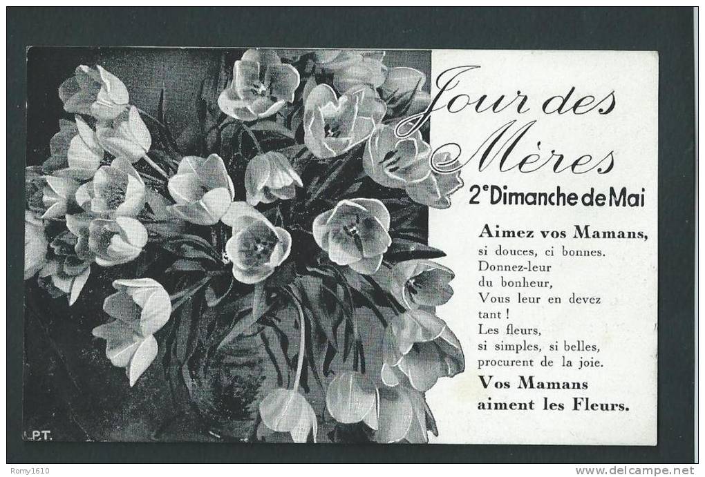 2e Dimanche De Mai, Fêtez Vos Maman. Voir Les 2 Scans. - Fête Des Mères