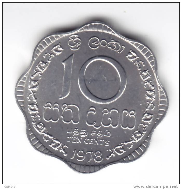 @Y@   Ceylon / Sri Lanka  10 Cents 1978  UNC     (C86) - Sri Lanka