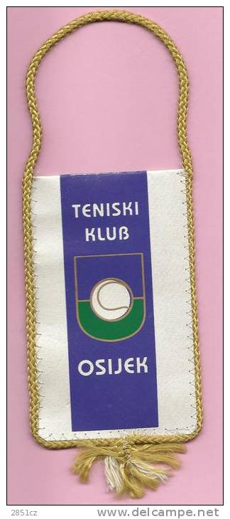 Pennant - TENNIS CLUB OSIJEK 12 X 7 Cm - Kleding, Souvenirs & Andere