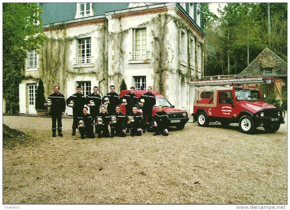 41 - Les Sapeurs-pompiers Du Centre D´Intervention De Landes-le-Gaulois Au Château De St Martin Le 23/04/2005 - Feuerwehr