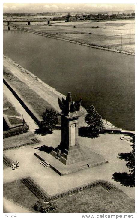 AK Torgau, Denkmal Der Begegnung An Der Elbe, Beschr, 1964 - Torgau