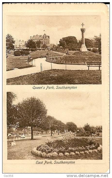 CPA  Post Card British Queen's Et East Park Southampton - Southampton