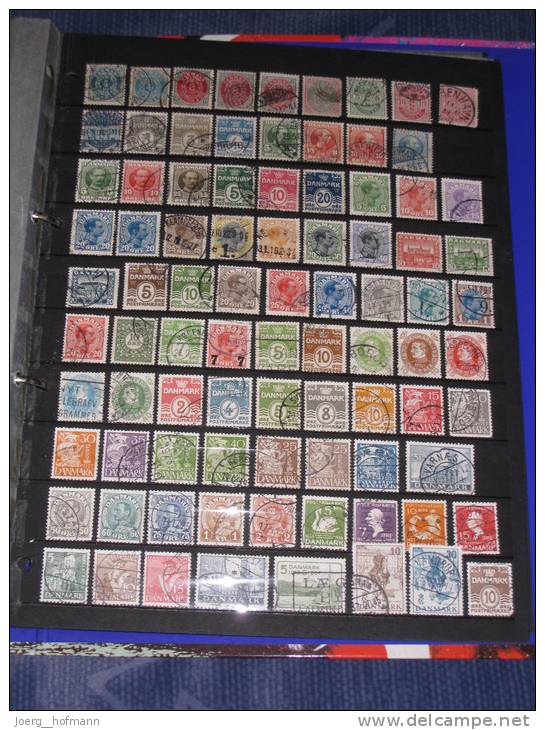 Dänemark Denmark Danmark Small Collection Old Modern Kleine Sammlung Gestempelt 0 Used 350 Marken Stamps - Collections