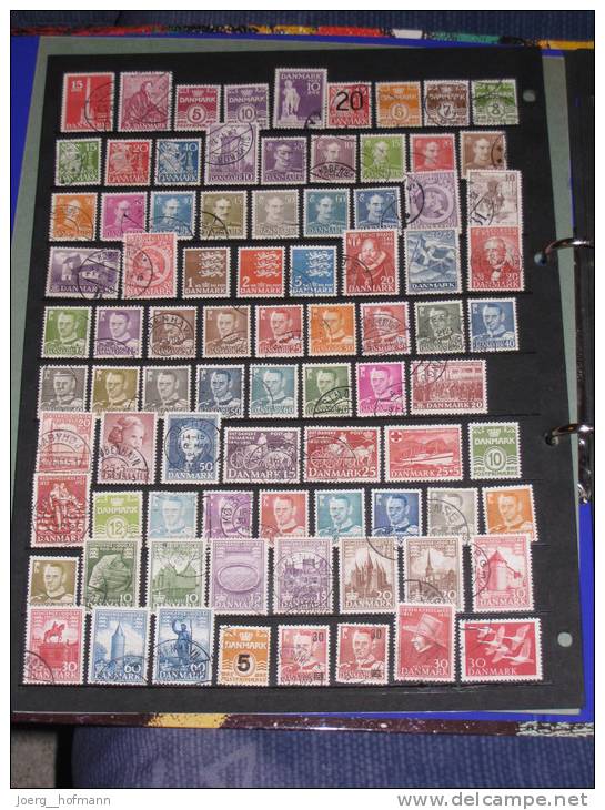 Dänemark Denmark Danmark Small Collection Old Modern Kleine Sammlung Gestempelt 0 Used 350 Marken Stamps - Collections