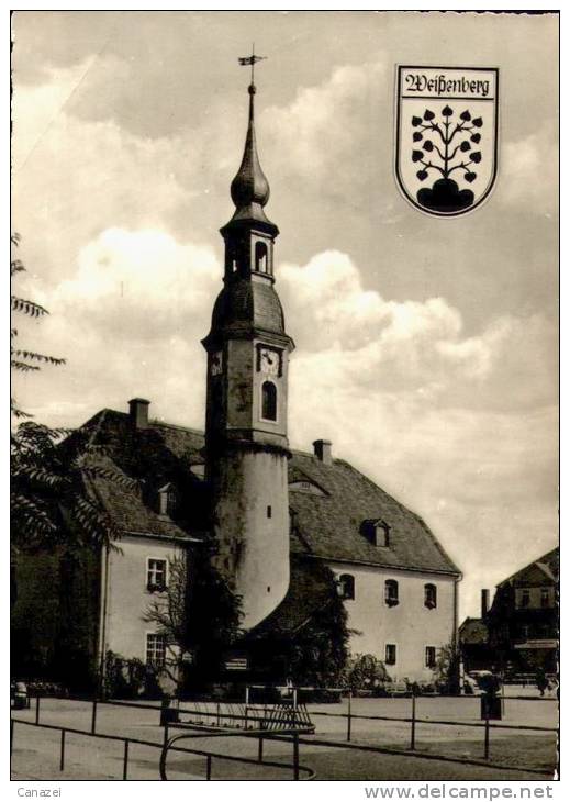 AK Weißenberg/Kr. Bautzen, Rathaus, Gel, 1964 - Bautzen