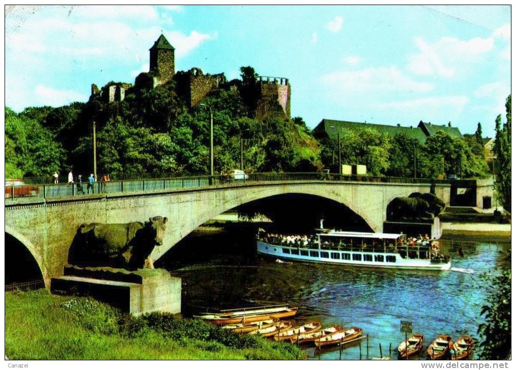 AK Halle, Burg Giebichenstein, Gel, 1973 - Halle (Saale)