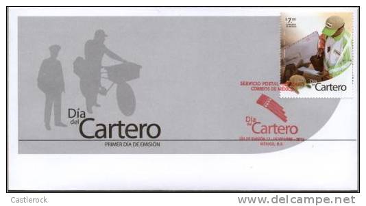 A)2012 MEXICO POSTMAN DAY FDC XF - Mexico