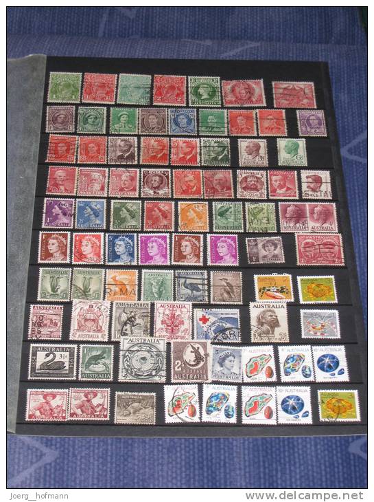 Australien Australia Small Collection Old Modern Kleine Sammlung Bedarf Gestempelt 0 Used 141 Marken Stamps - Verzamelingen