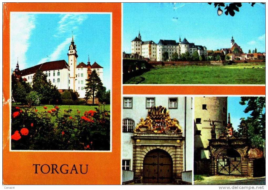 AK Torgau, Schloß Hartenfels, Gel, 1980 - Torgau