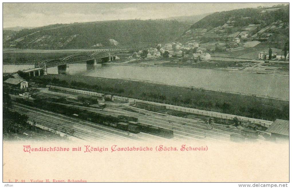 Schandau Railroad 1900 Postcard - Bad Schandau