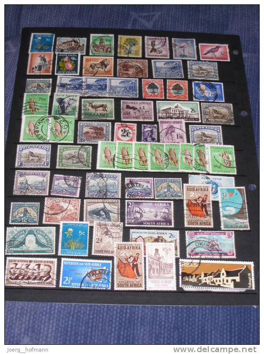 Südafrika South Africa Suid Afrika Small Collection Old Modern Kleine Sammlung Bedarf Gestempelt Used 350 Marken Stamps - Colecciones & Series