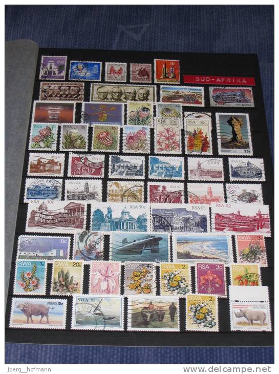 Südafrika South Africa Suid Afrika Small Collection Old Modern Kleine Sammlung Bedarf Gestempelt Used 350 Marken Stamps - Colecciones & Series